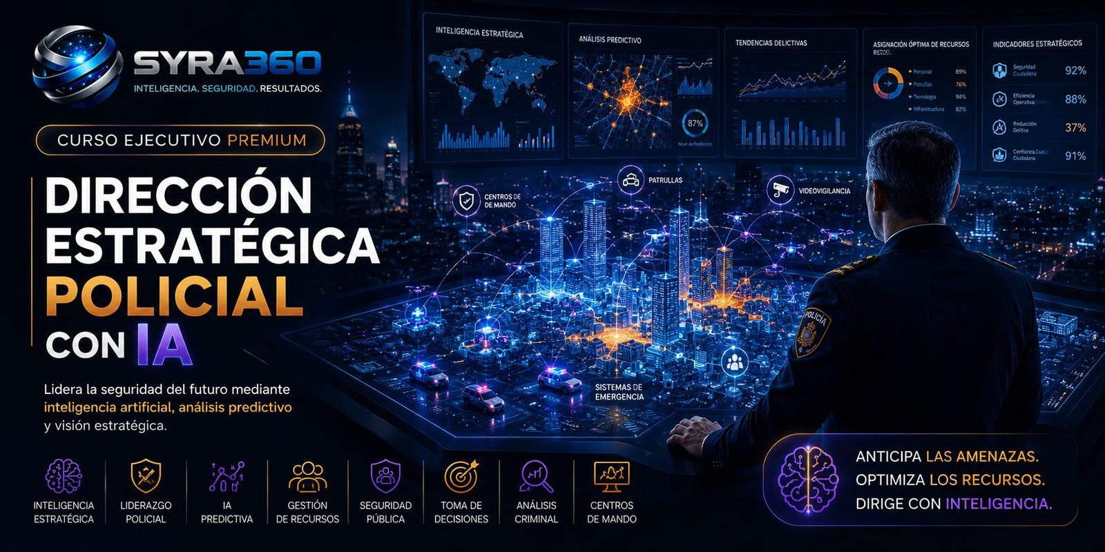 Curso Dirección Estratégica Policial con IA — SYRA360